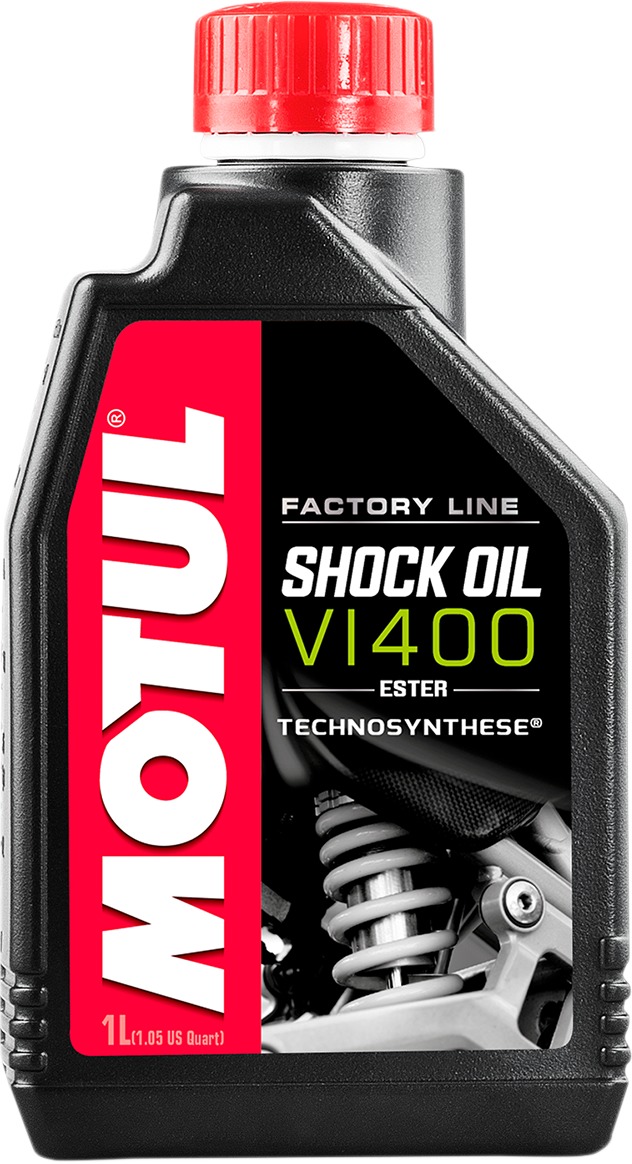 Motul Factory Line V1400 Ester Shock Oil 1 Liter - 1L synthetic shock oil for road and off-road use - Click Image to Close