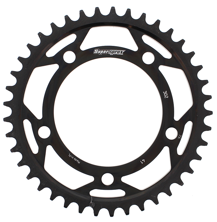 Supersprox Steel Rear Sprocket 41T Black Fits Honda - Click Image to Close