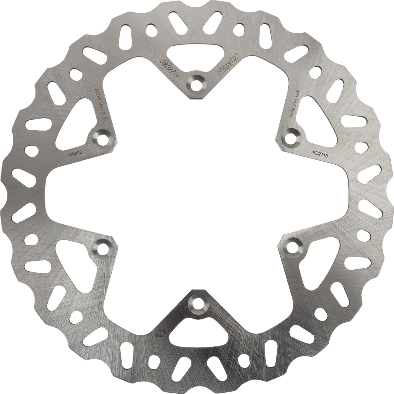 Moto-Master Nitro Rear Brake Rotor For Yamaha YZ250 YZ125 YZ250F YZ450F - Rear brake rotor for Yamaha YZ models - Click Image to Close