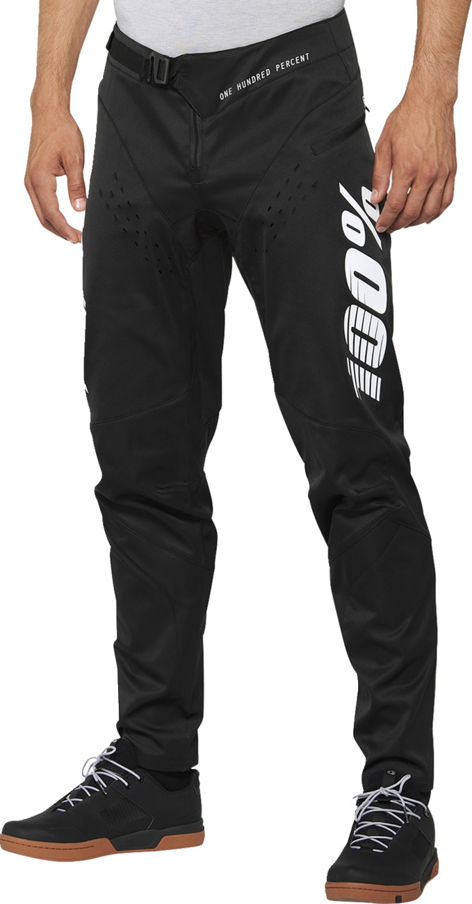 100% R-Core Pants Black/White Men's Size 34 - Durable downhill/BMX pants for men, size 34 - Click Image to Close