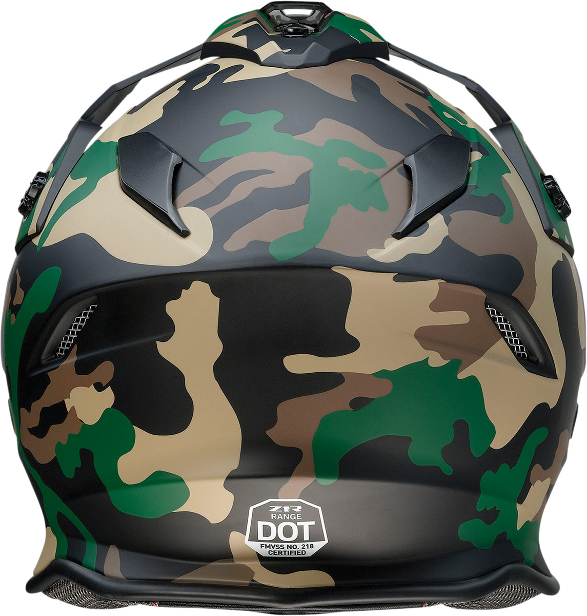 Range Dual Sport Helmet 2X-Large - Woodland Camo - Click Image to Close