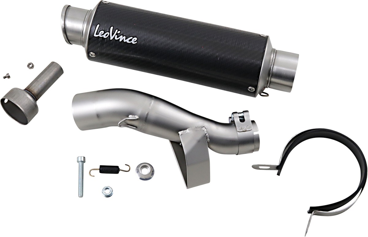 GP Corsa Carbon Fiber Slip On Exhaust Muffler - For 19-23 Honda CB500F/X & CBR500R - Click Image to Close