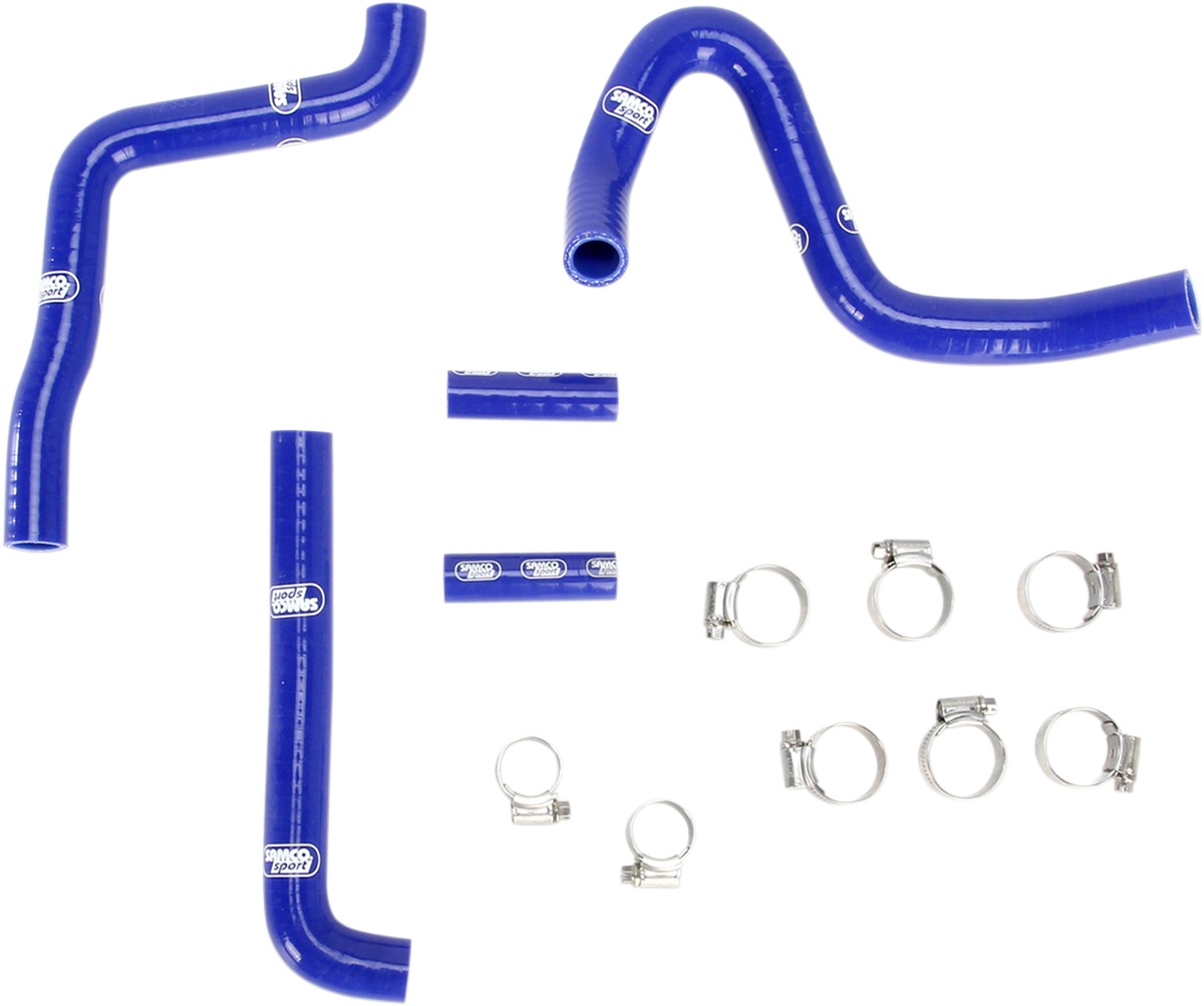 Blue Race Radiator Hose Kit w/Clamps - For 03-04 Kawasaki KX250 - Click Image to Close