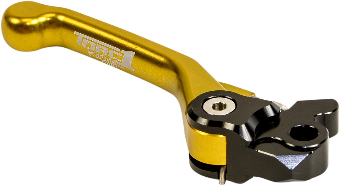 Flex Aluminum Mechanical Brake Lever Yellow - For 04-19 Suzuki RM - Click Image to Close