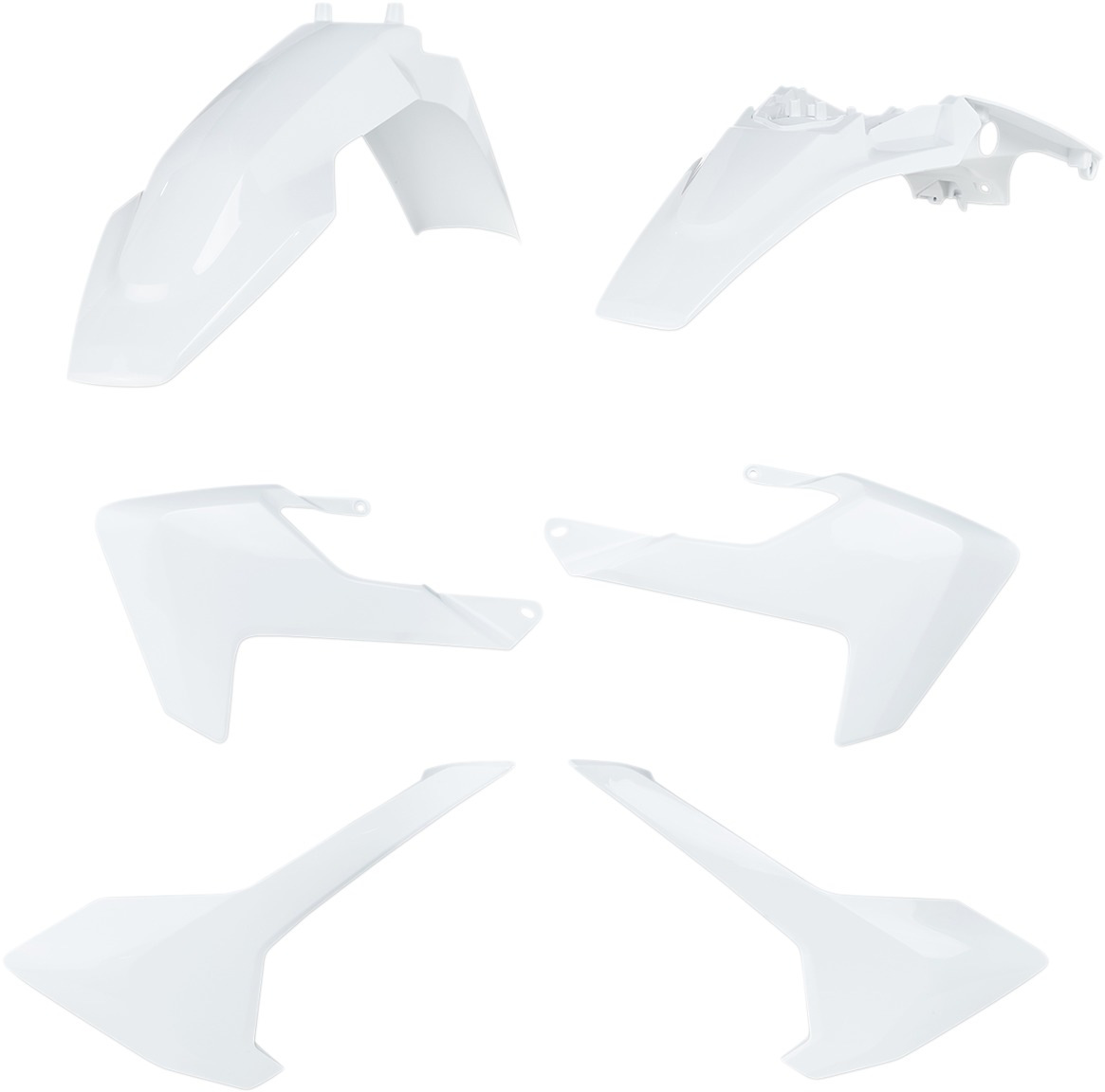 Plastic Kit - Original 2020 White - 17-20 Husqvarna TC 65 - Click Image to Close