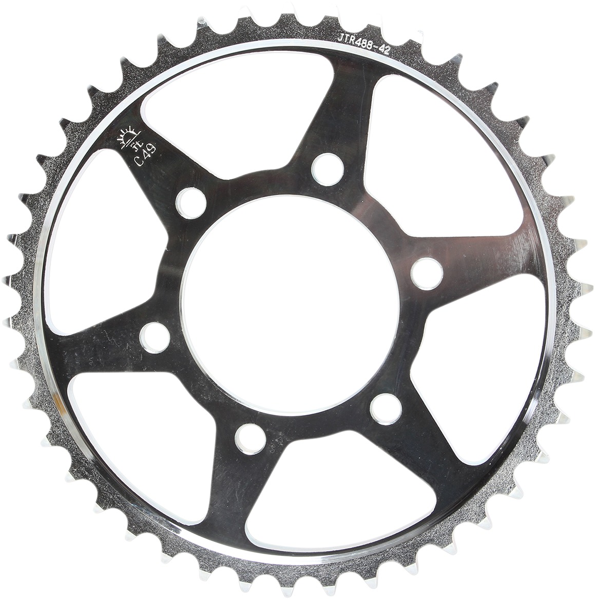 Steel Rear Sprocket - 42 Tooth 530 - For ZX9R ZX12R ZZR ZXR ZRX KZ Z- - Click Image to Close