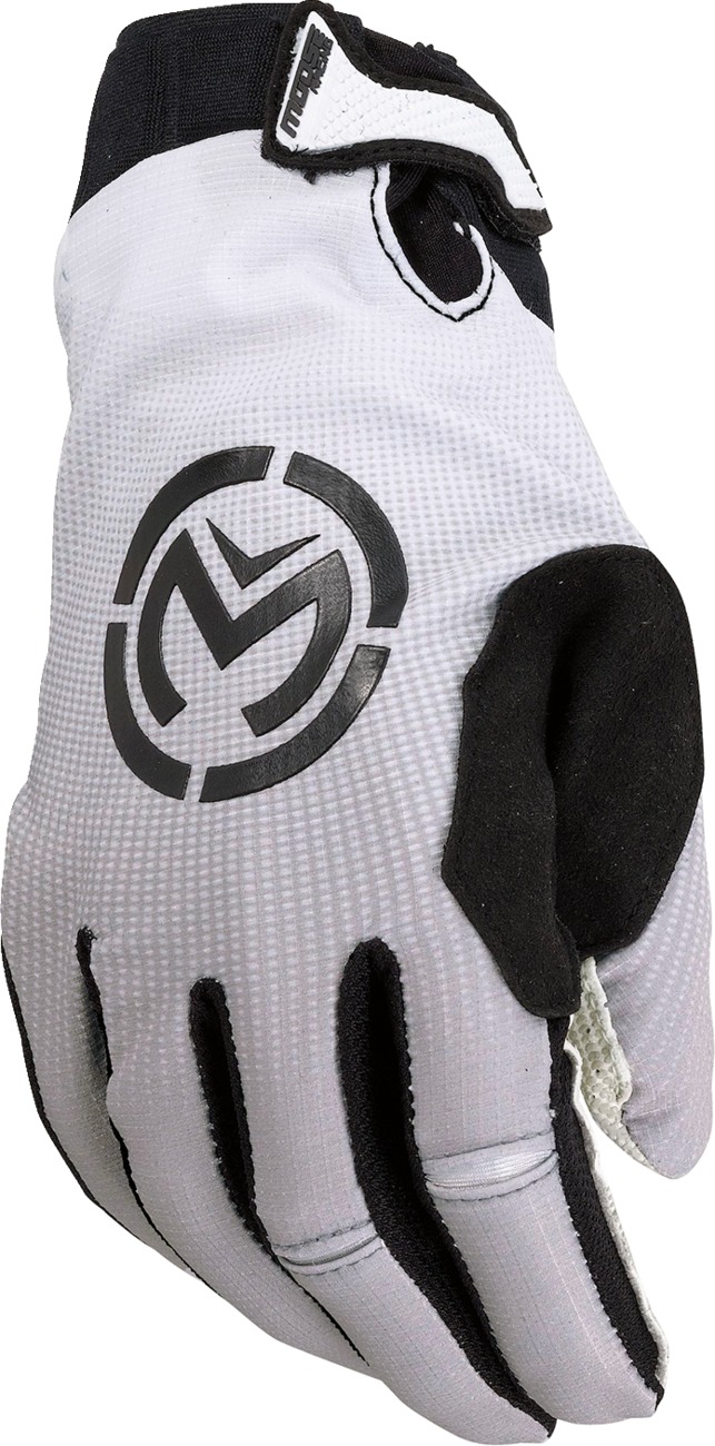 Moose SX1 MX Gloves Black/White XL Men's - Men's MX gloves XL Black/White stretch-fit performance - Click Image to Close