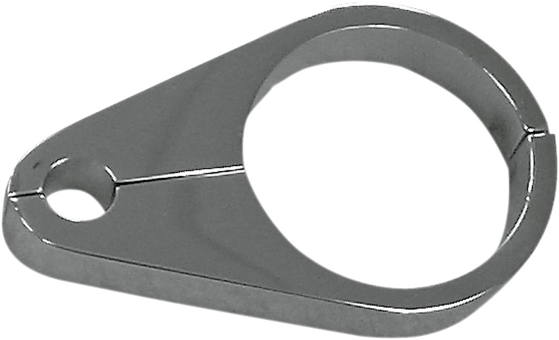 Drag Specialties Single Cable Clamp Chrome 49mm - Chrome billet aluminum single cable clamp, 49mm - Click Image to Close