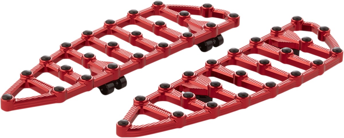 Arlen Ness Red MX Driver Floorboards - Click Image to Close