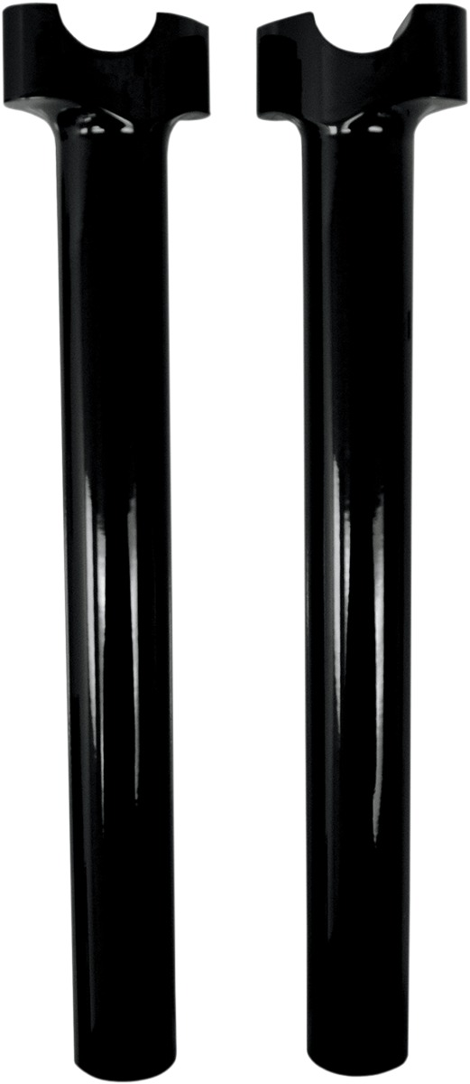 Drag Specialties Buffalo Black Gloss Handlebar Risers 12in Pair - 12in risers, black gloss, fits 1in handlebars - Click Image to Close