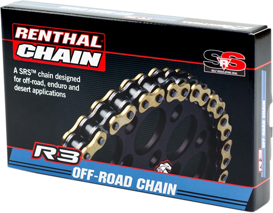 Renthal R3-3 SRS 520 Off-Road Chain 120L Gold - Click Image to Close