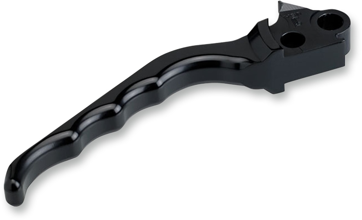 Grooved Billet Aluminum Hydraulic Brake Lever - Black - Click Image to Close