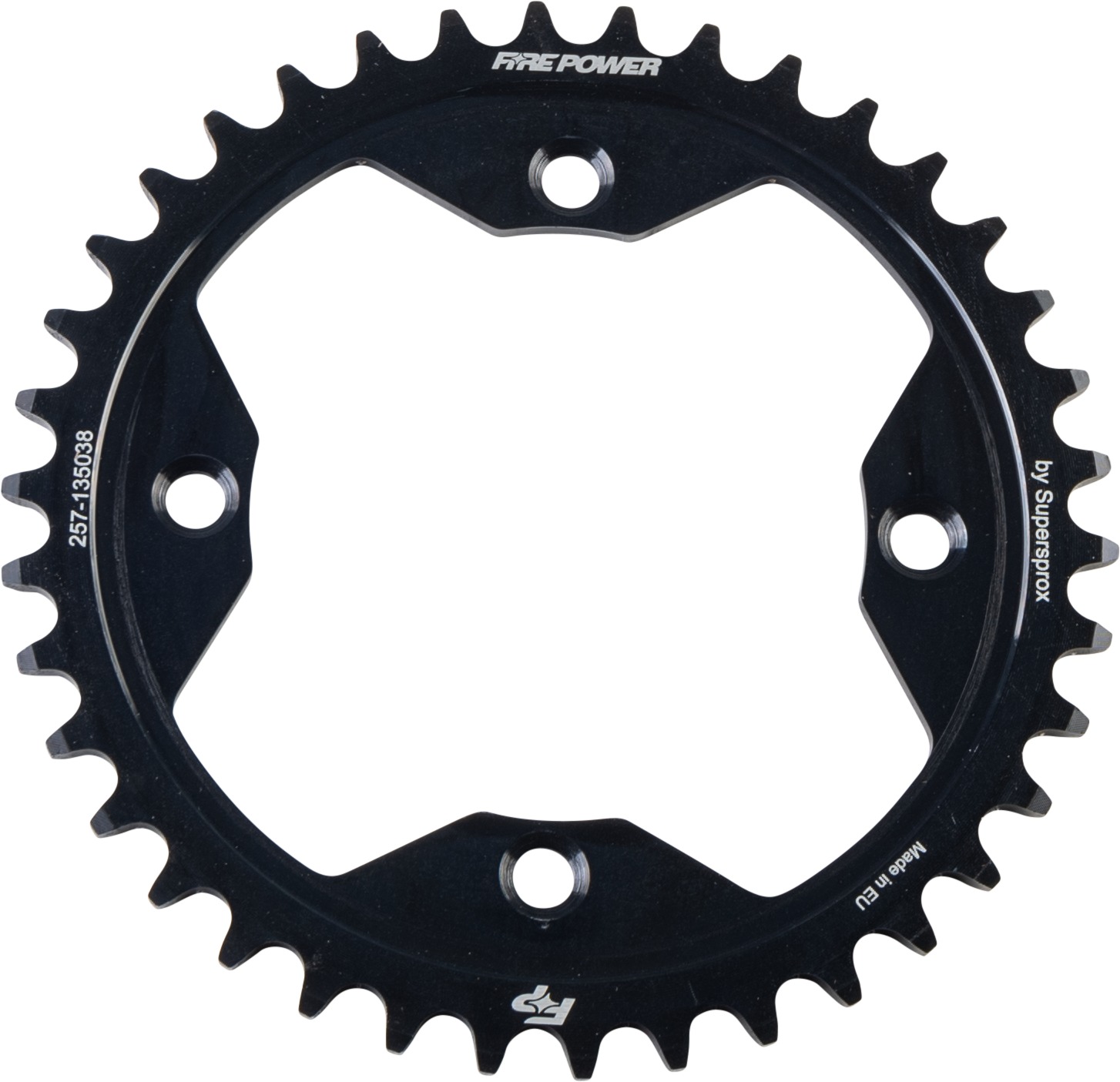 Fire Power Rear Steel Sprocket 38 Tooth Black For Honda TRX/ATC Models - 38T steel rear sprocket fits Honda TRX/ATC models - Click Image to Close