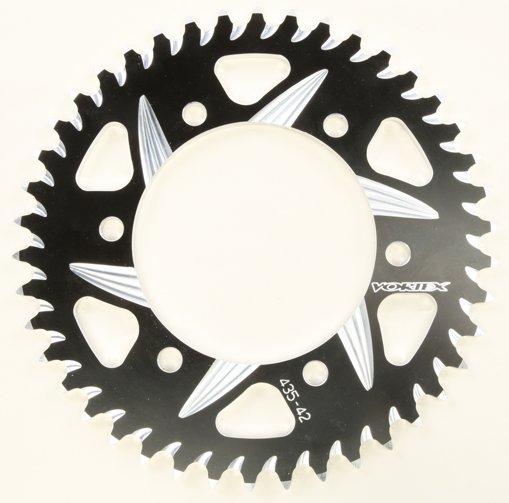 Cat5 Rear Aluminum Sprocket 42T Black Hardcoat 520 - For 88-14 Kawasaki Suzuki Yamaha - Click Image to Close