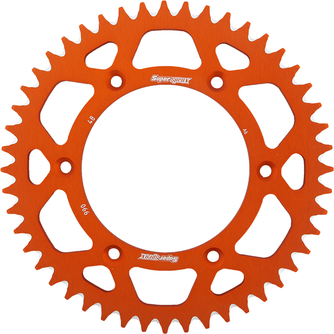 Aluminum Rear Sprocket 48T Orange - Click Image to Close