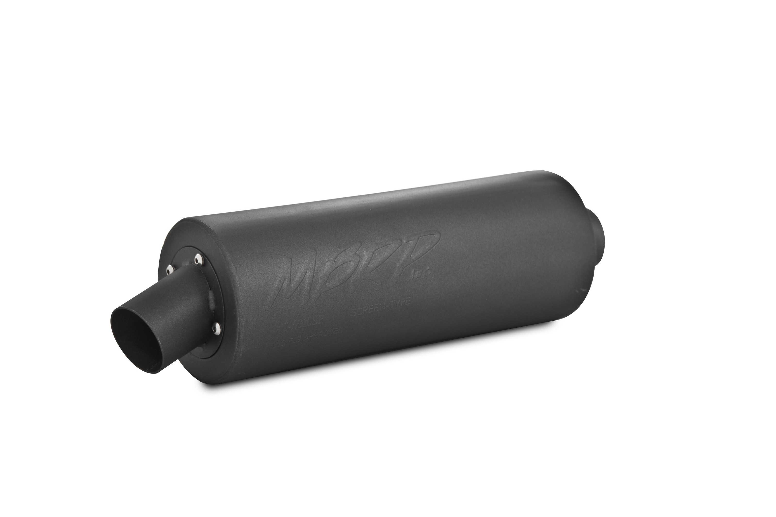 Universal ATV "Sport" Muffler - Black - 1-3/4" Inlet Diameter - Click Image to Close