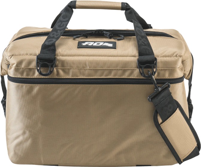 AO Coolers 12 Pack Ballistic Cooler Tan - 12-pack rugged cooler in ballistic tan - Click Image to Close