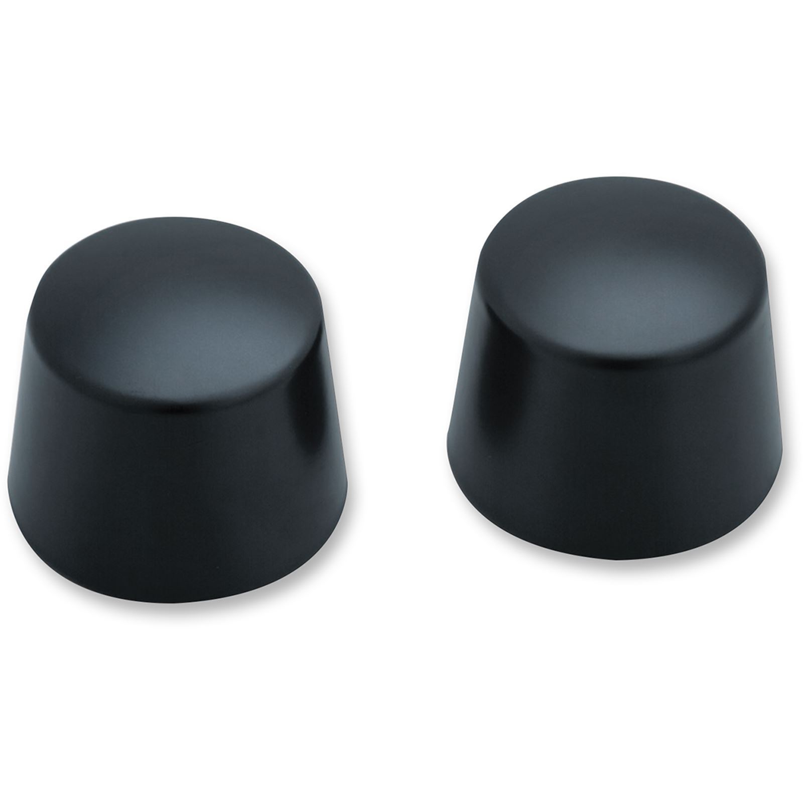 Kuryakyn Front Axle Nut Caps Satin Black (Pair) - Click Image to Close