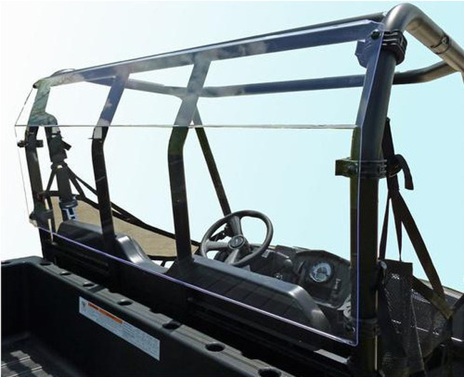 Clear Rear Windshield - For 11-14 Polaris Ranger MidSize - Click Image to Close