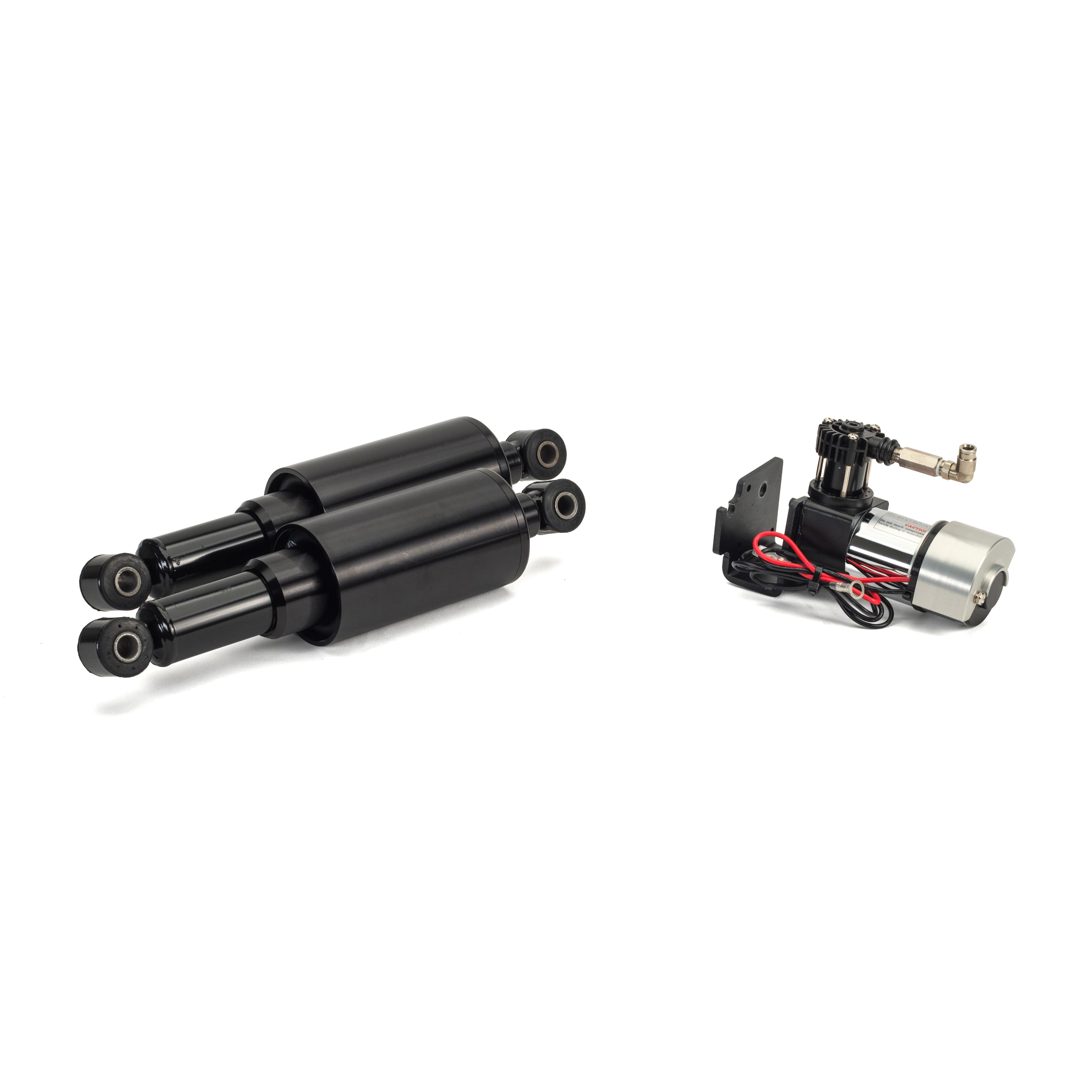 Smooth Ride Air Shocks - Black - For 91-07 Harley Dyna - Click Image to Close