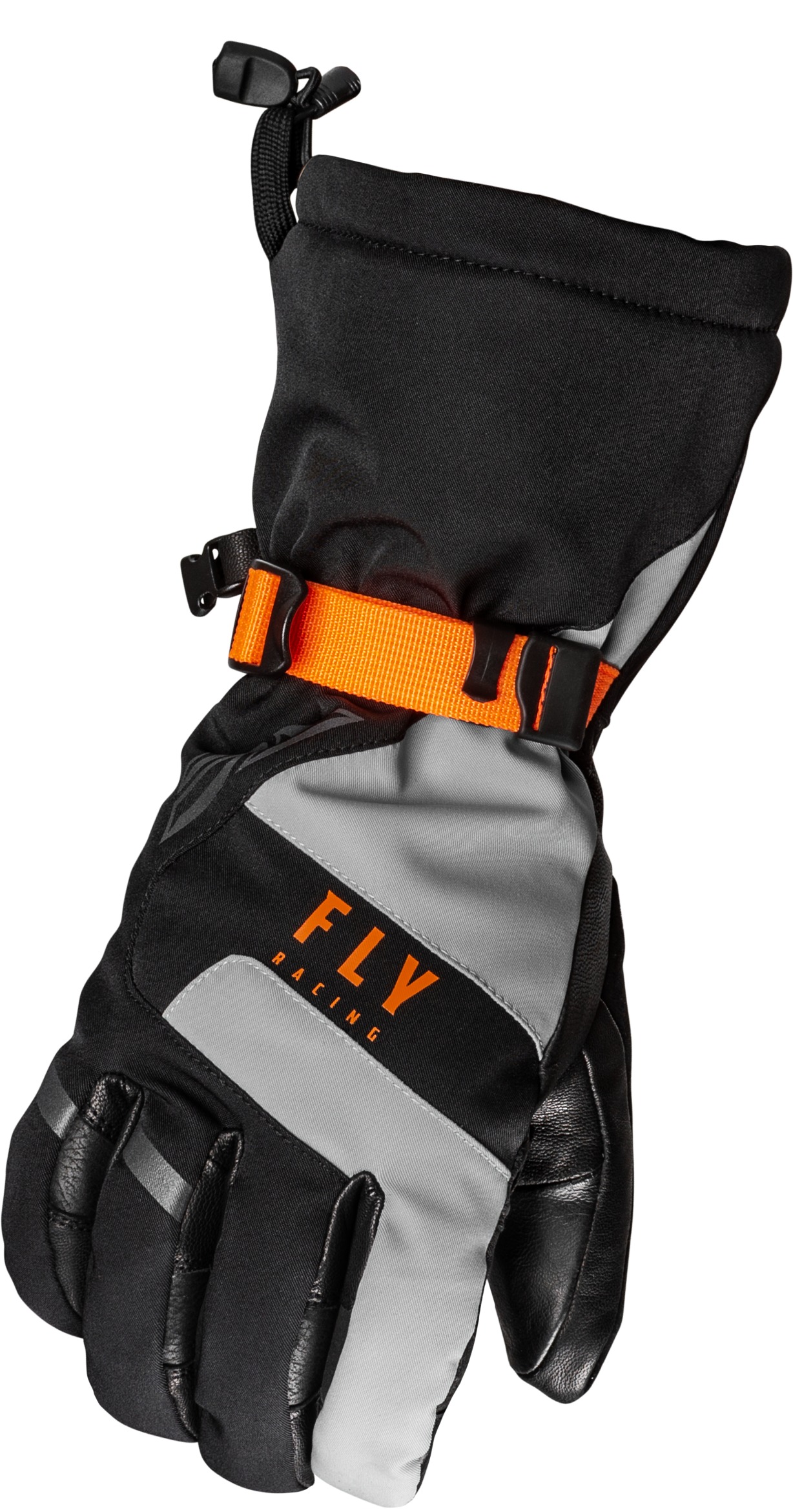 Fly Racing Highland Gloves Black/Grey/Orange Small - Cold weather glove, Small, Black/Grey/Orange - Click Image to Close