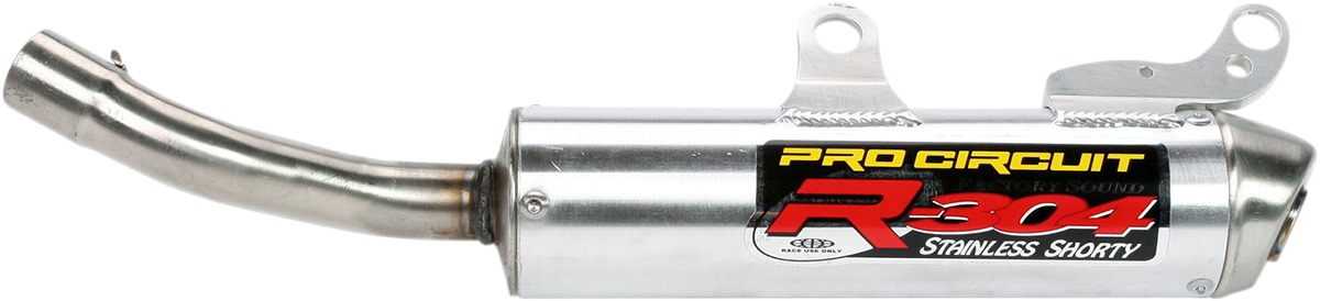R-304 Shorty Aluminum Slip On Exhaust Silencer - 00-01 Yamaha YZ250 - Click Image to Close