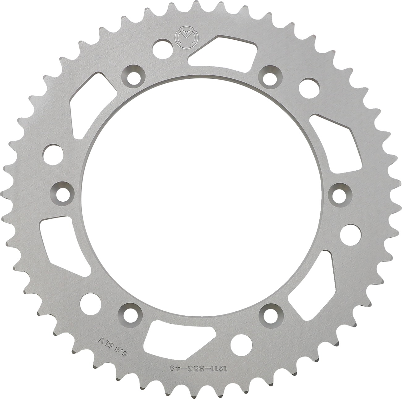 Moose Offroad Rear 49T 520 Aluminum Sprocket Silver For Yamaha - 49 tooth 520 rear sprocket For Yamaha models - Click Image to Close