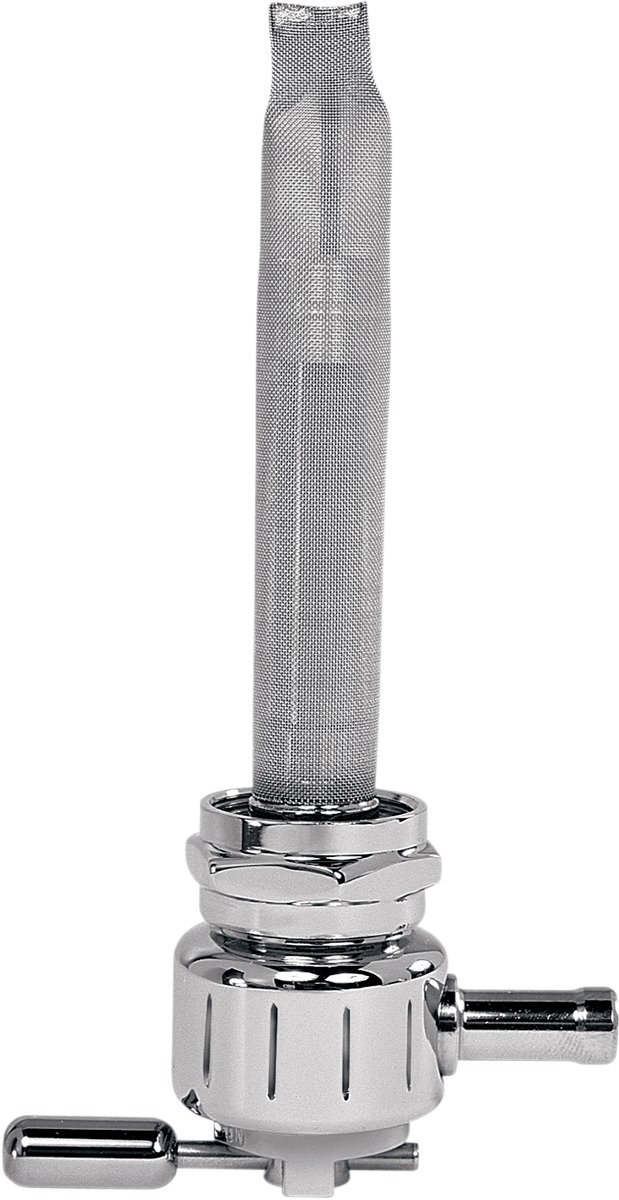 Pingel 22mm Grooved Outlet Inward Fuel Petcock Round Vertical Smooth - Click Image to Close