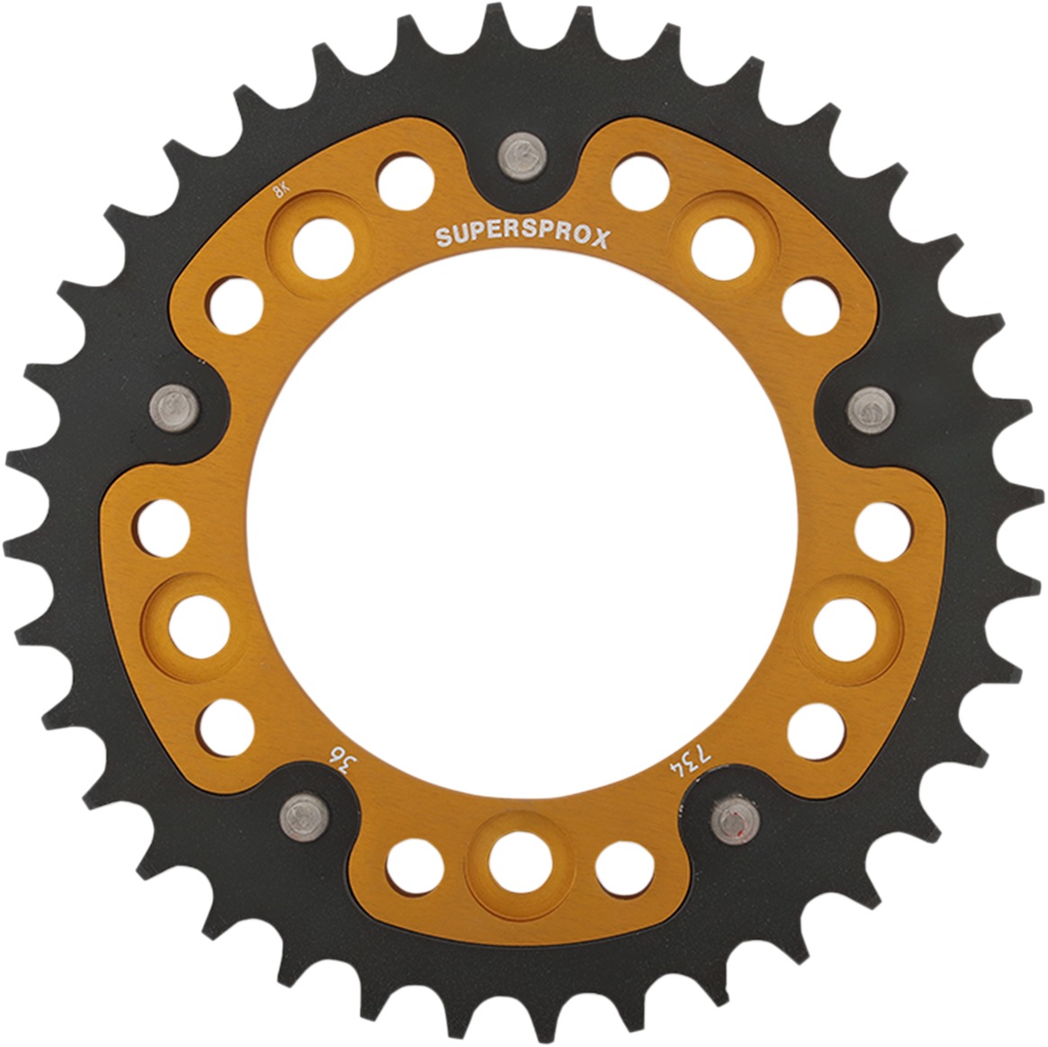 36T Sprocket Gold - Click Image to Close