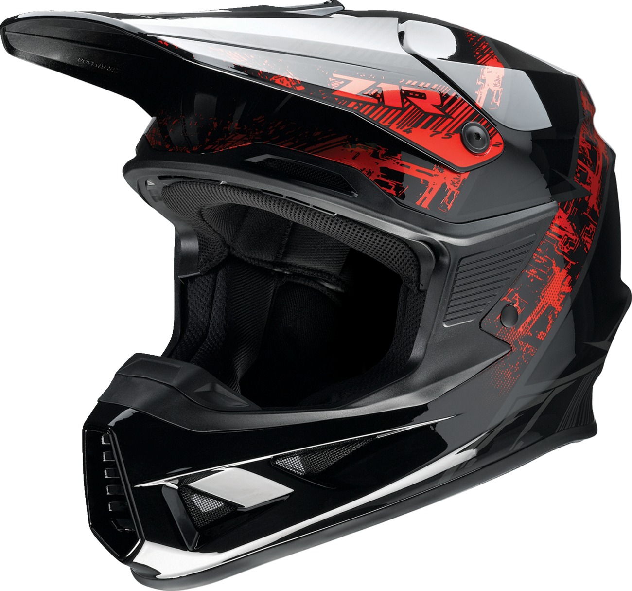 Z1R F.I. Fractal MIPS Helmet XL Black/Red - MX helmet with MIPS tech in Black/Red, XL - Click Image to Close