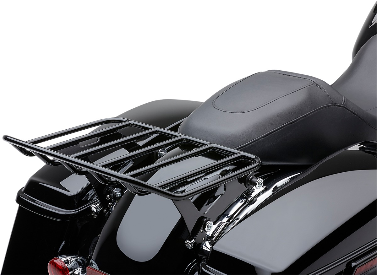 Cobra Detachable Big-A Luggage Rack Black Fits FLH/FLT 09-22 - Click Image to Close