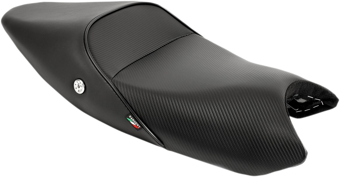 World Sport Performance CarbonFX Vinyl 2-Up Seat - For Ducati Monster 696 - Click Image to Close