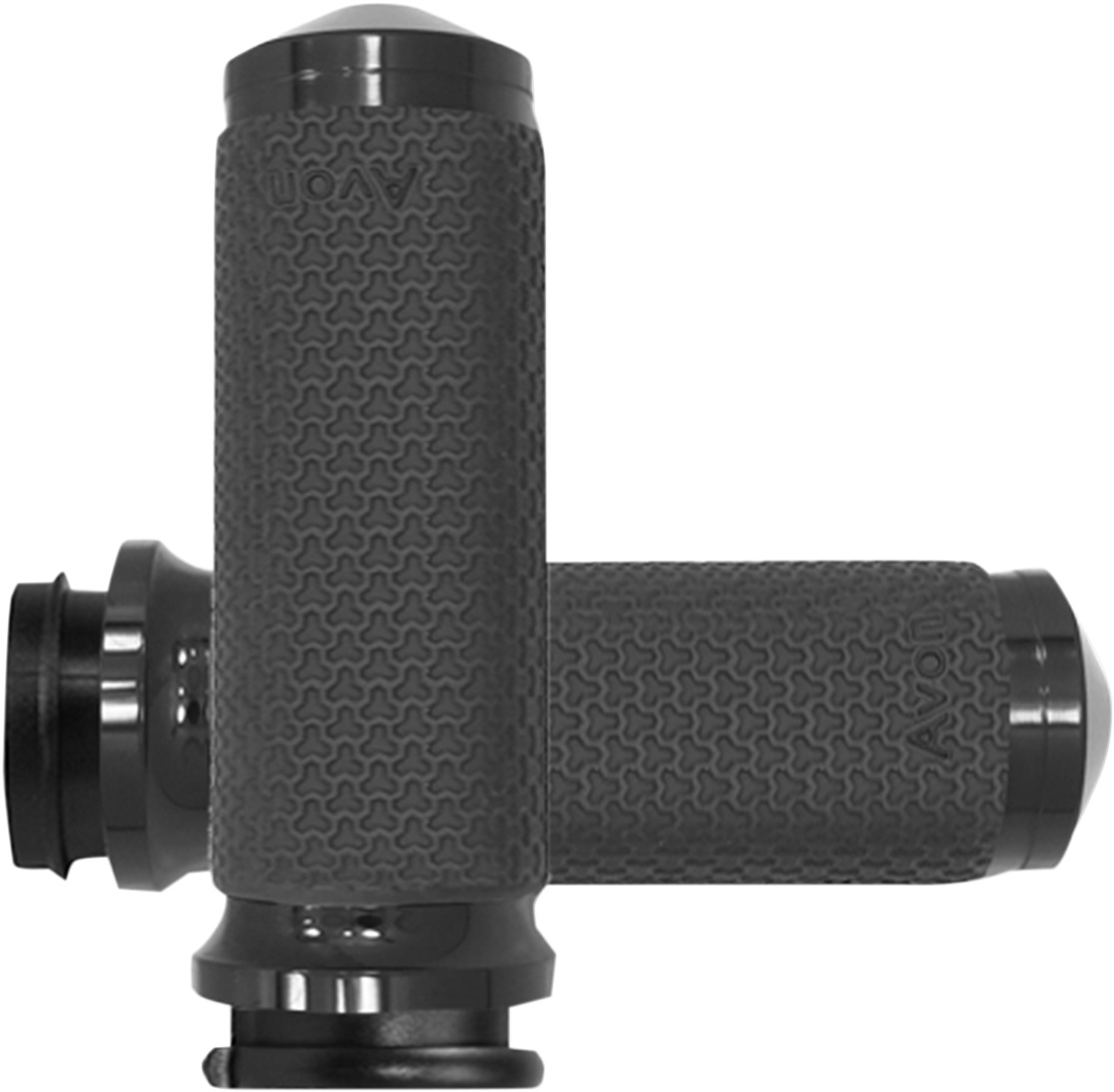 Avon Black Memory Foam Grips 1" for Motorcycles - Click Image to Close