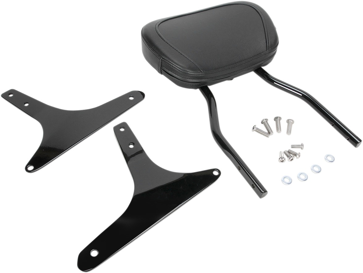 Round 14" Sissy Bar - Black - For 06-17 Harley Softail - Click Image to Close