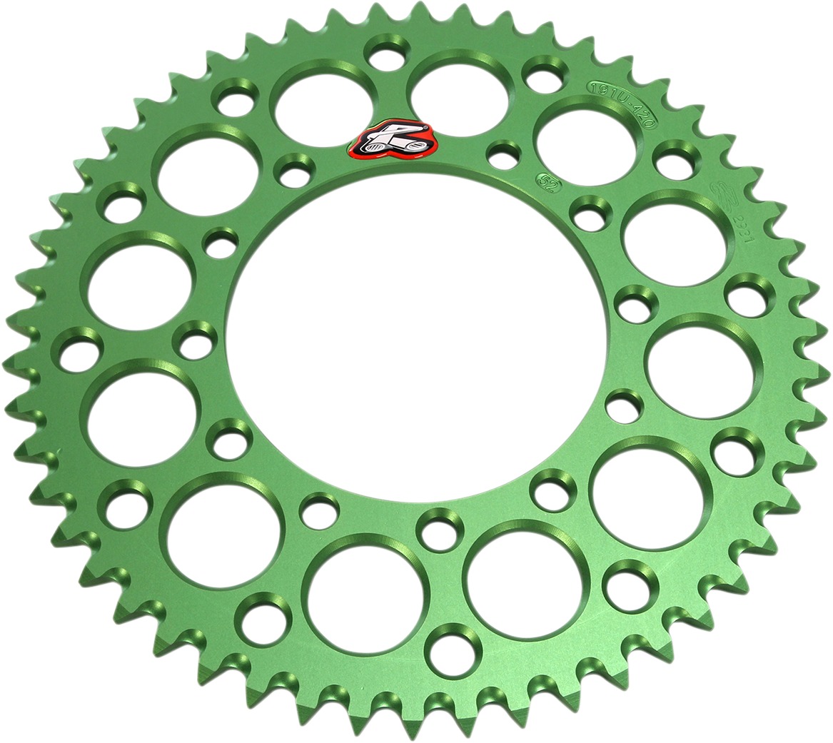 420 52T Rear Sprocket Green - For Kawasaki KX100 KX80 KX85 - Click Image to Close