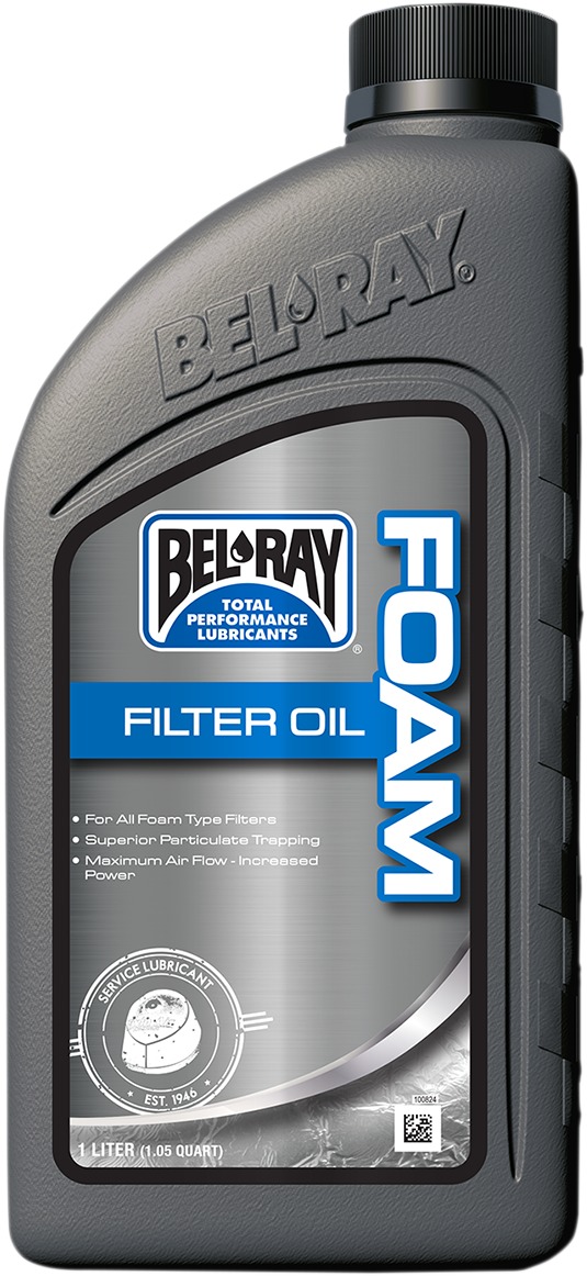 Bel-Ray Foam Filter Oil 1L - Full-synthetic foam filter oil, 1L bottle - Click Image to Close