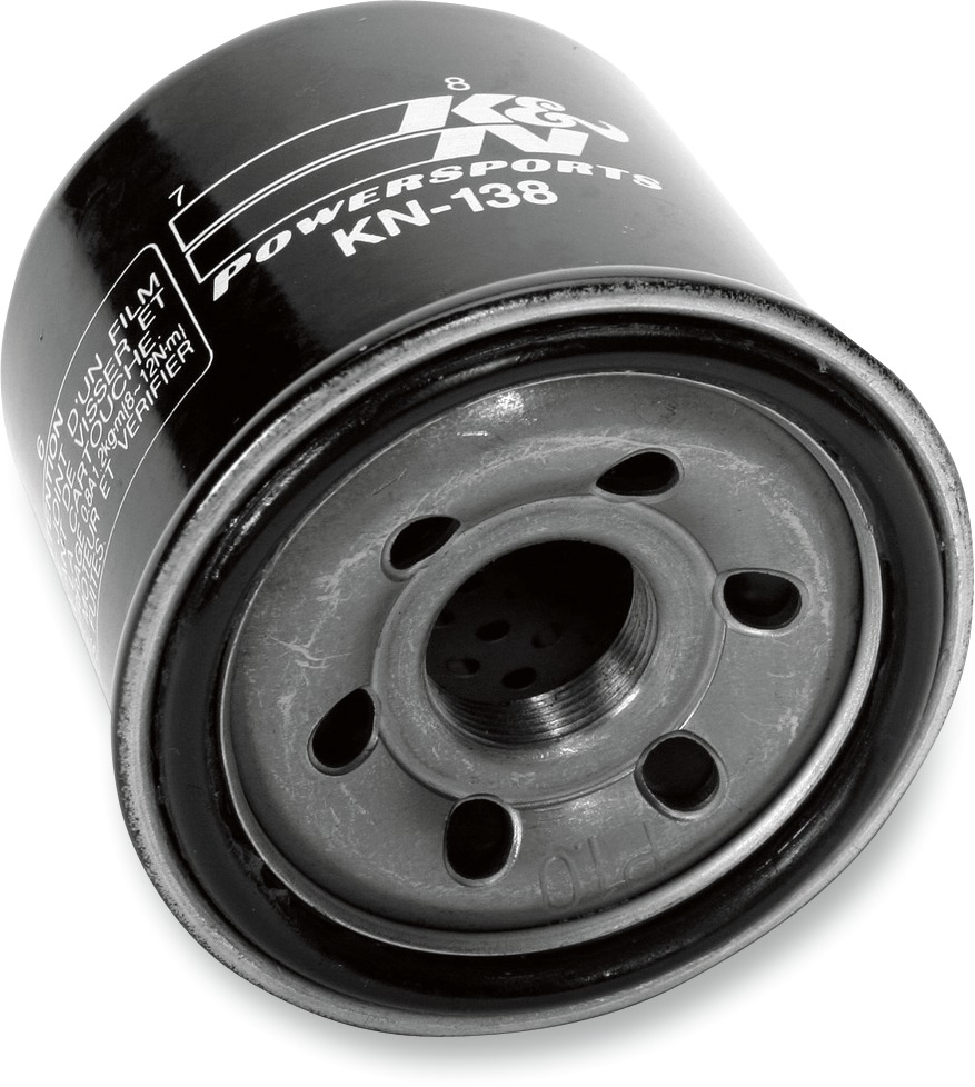 Black Oil Filter - Spin On - Click Image to Close