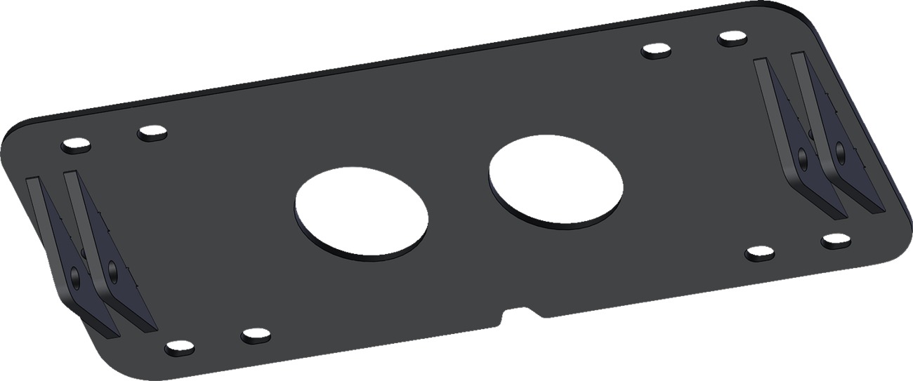 KFI ATV Plow Mount Black Fits 97-24 TRX250 Recon & 18-23 Argo Xplorer 500 - Click Image to Close