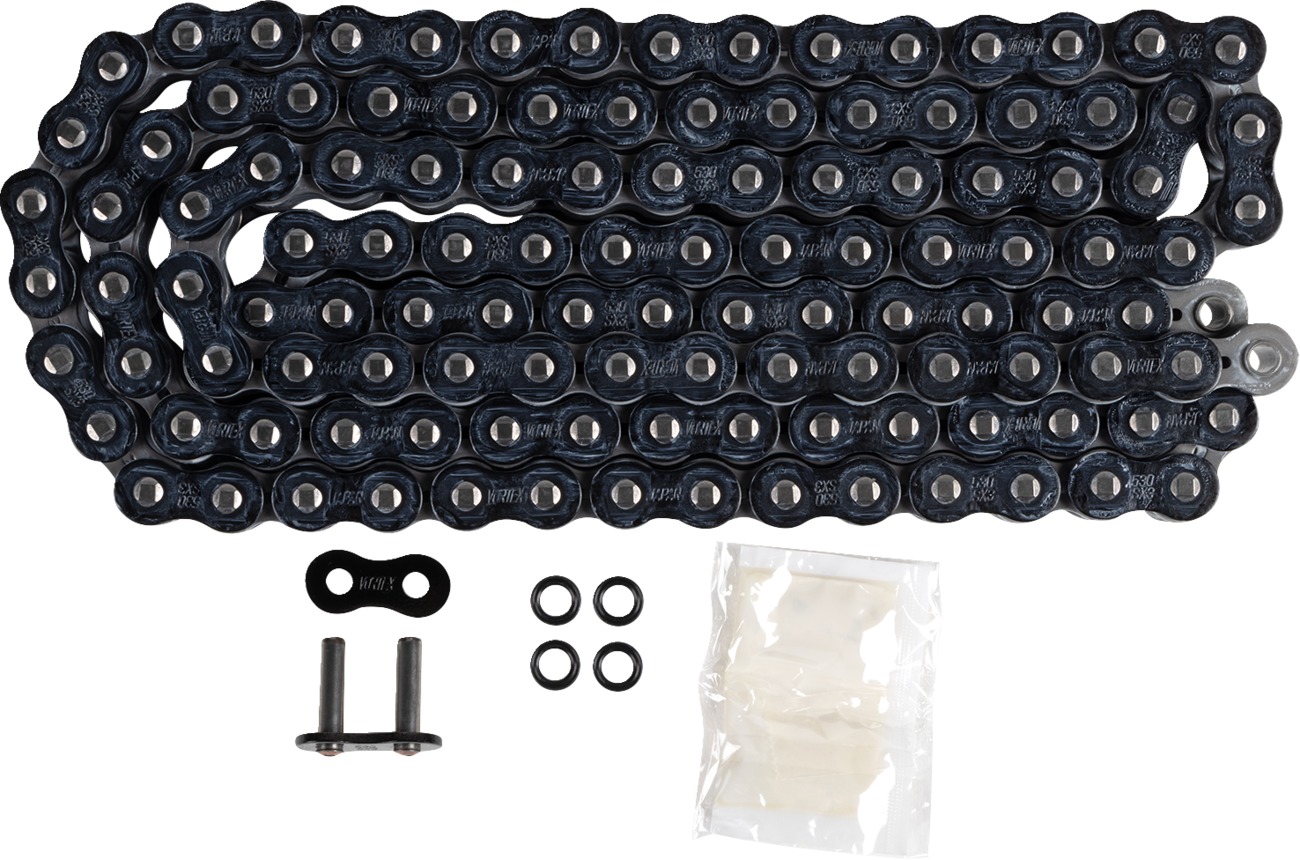 Vortex SX3 530 X-Ring Motorcycle Chain Black 120 Links - 120 link 530 X-Ring chain, black finish - Click Image to Close
