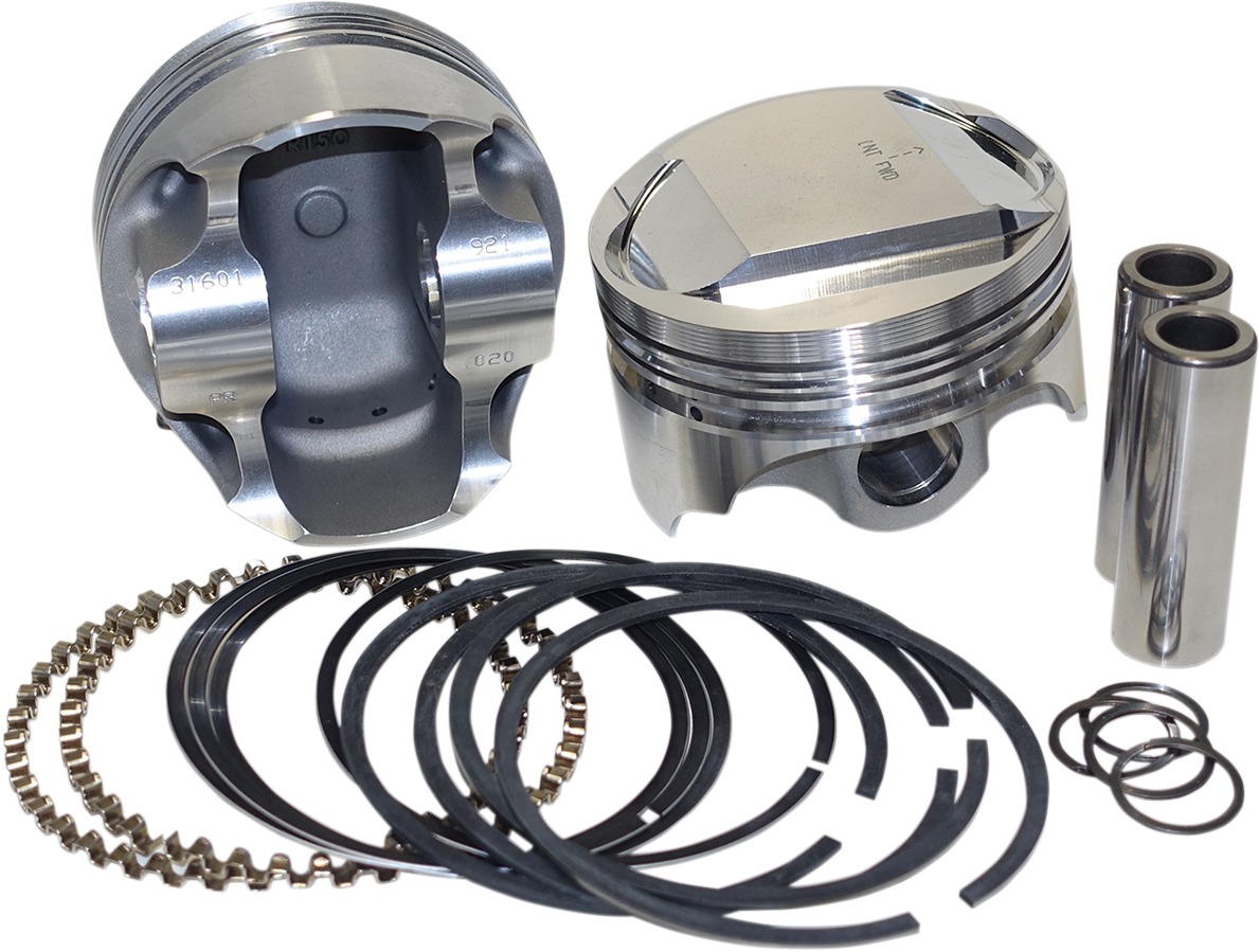 Forged Piston Kit EVO 80CI 9.5:1 +.005 - Click Image to Close