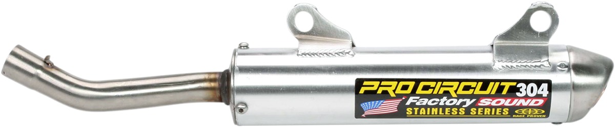 304 Aluminum Slip On Exhaust Silencer - 00-01 Honda CR250R - Click Image to Close