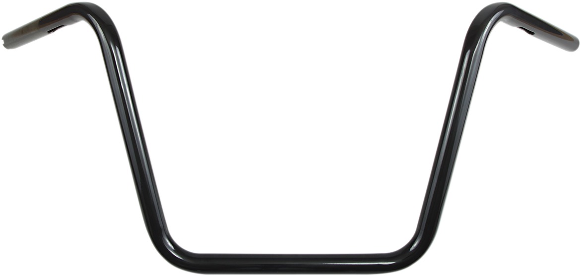 Drag Specialties 1in High Buckhorn Handlebar Gloss Black - Gloss black 1in high buckhorn handlebar - Click Image to Close