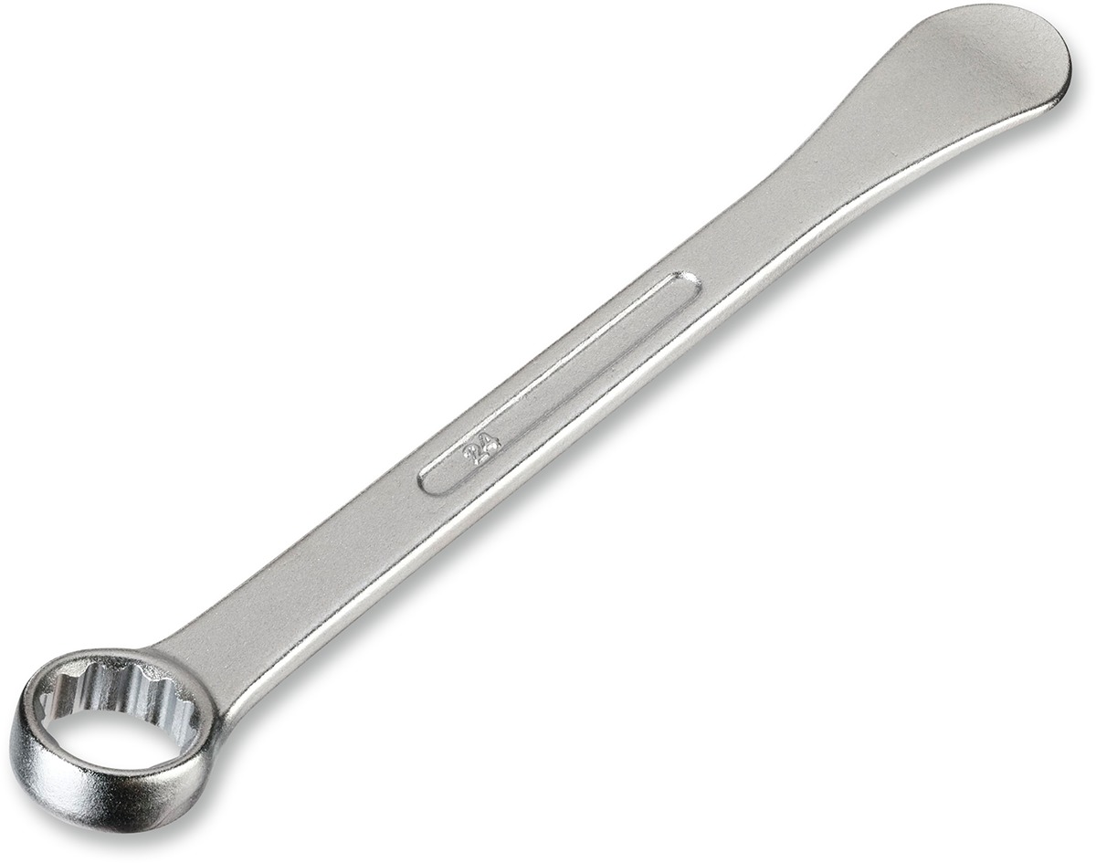 Moose Offroad Tire Lever with 24mm Axle Nut Wrench Chrome - Multi-use tire lever and 24mm wrench tool - Click Image to Close