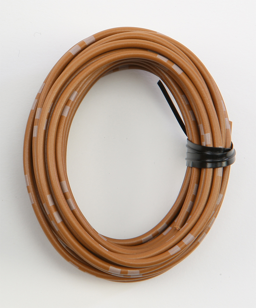 13' Color Match Electrical Wire - Solid Brown 14A/12V 20AWG - Click Image to Close
