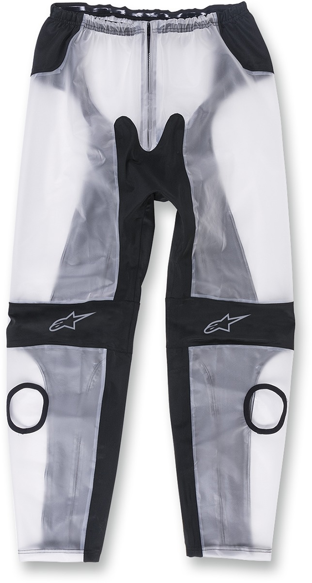 Alpinestars Racing Rain Pants 2XL Men's Clear/Black - Waterproof race rain pants for track use, 2XL Men's - Click Image to Close
