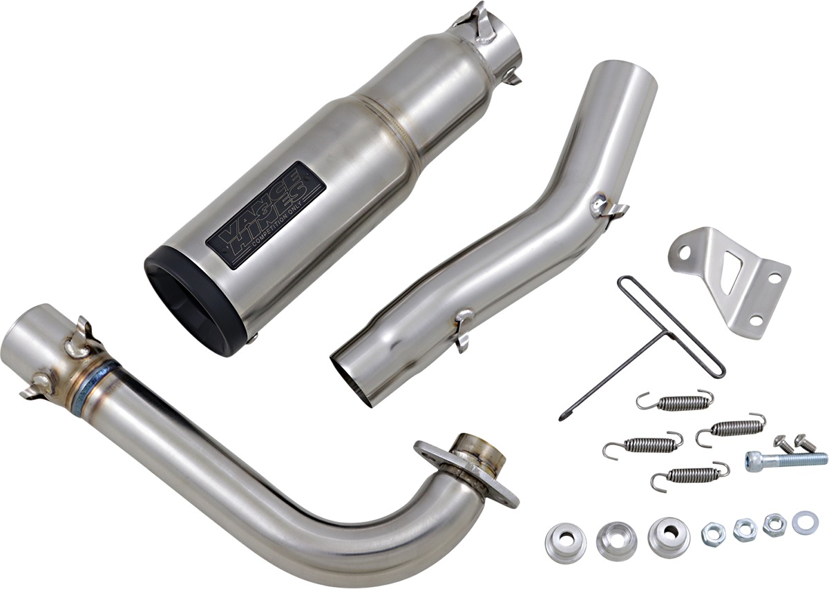 Hi-Output Hooligan Full Exhaust - Stainless Steel - For 17-20 Honda Grom - Click Image to Close