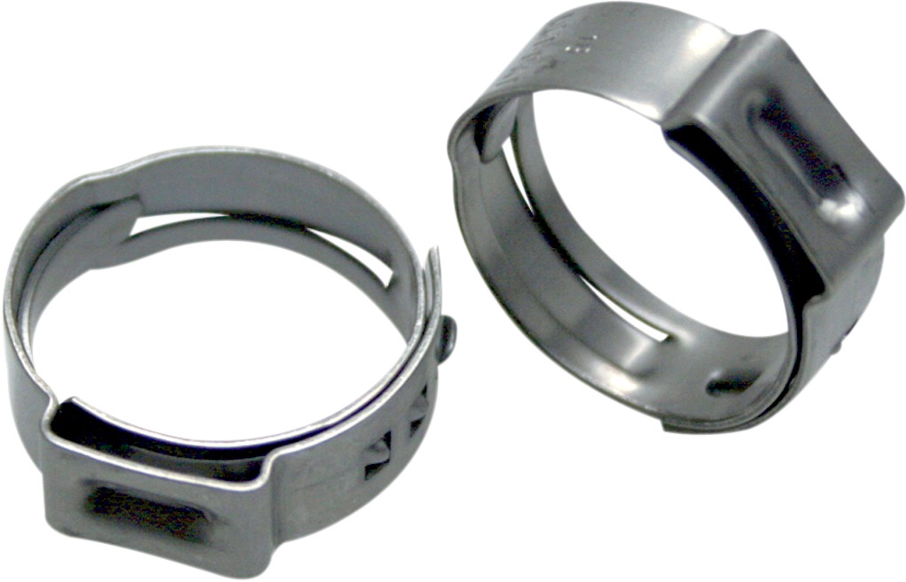 Stepless Hose Clamps For 14.8-18.0mm (0.58-0.71") OD Hoses - 10 Pack - Click Image to Close