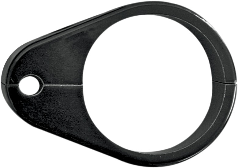 Drag Specialties Black Billet Single Cable Clamp 1.5in - Black billet cable clamp for 1.5in diameter - Click Image to Close