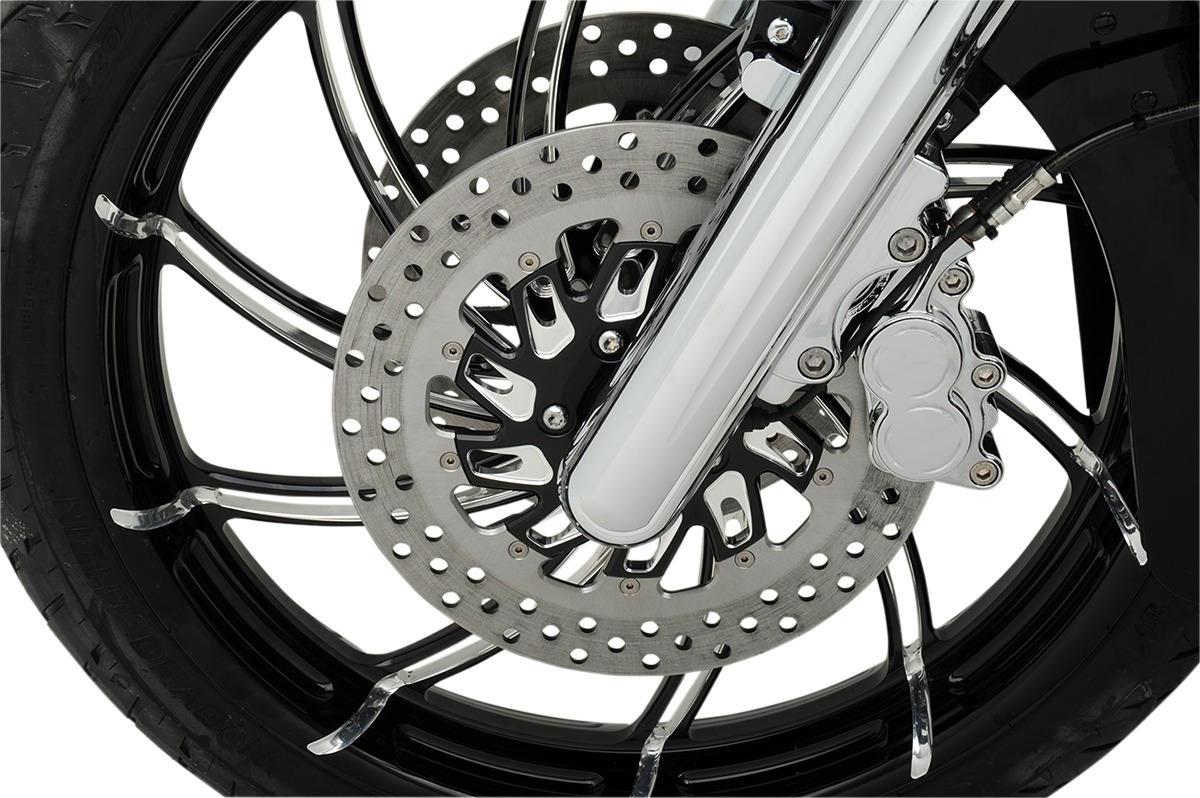 Supra Floating Rear Brake Rotor 300mm Platinum Cut - For Harley - Click Image to Close