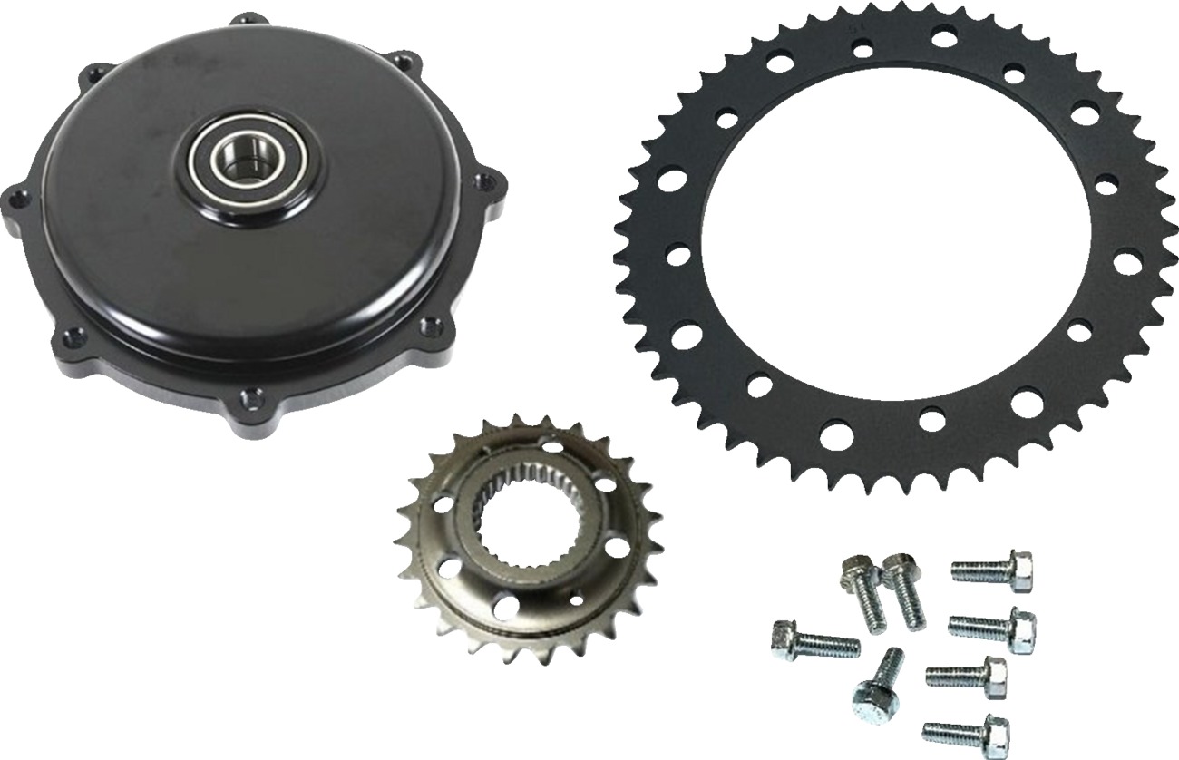 Drag Specialties Chain Conversion Sprocket Kit For 17-24 Harley Touring - Chain drive conversion kit For 17-24 Harley Touring - Click Image to Close